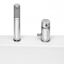 Cleo badekar med design armatur